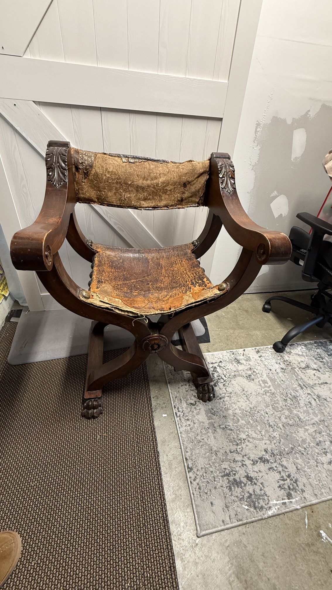 Dante Chair 1880s Savonarola Throne Chair Medieval
