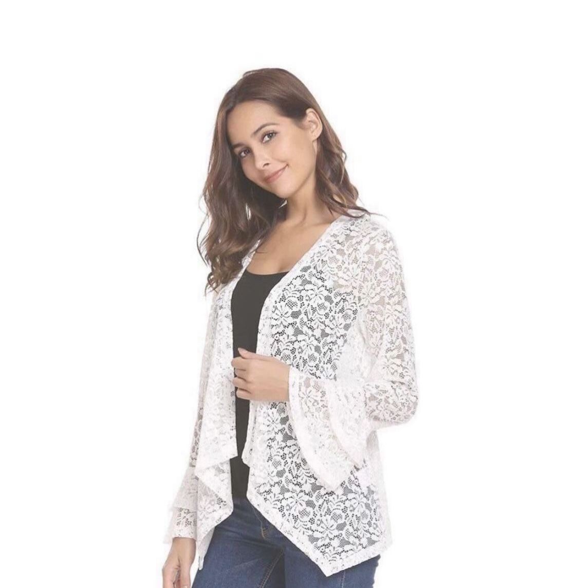NEW Women's Lace Cardigan Sheer Cover-Up
