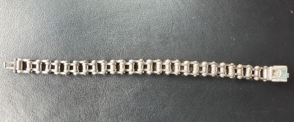 Vintage Harley Davidson Silver Chain Bracelet