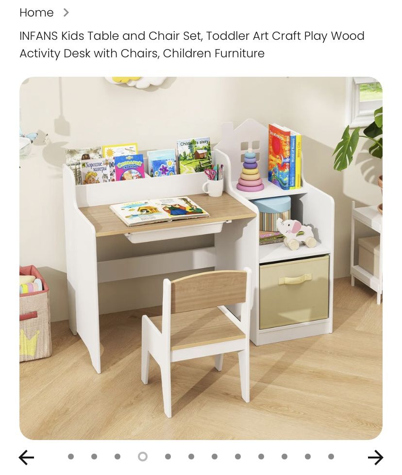 Kids Table And Chair Set 