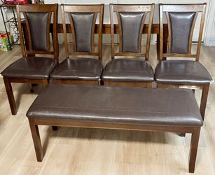 Dining room table set with chairs