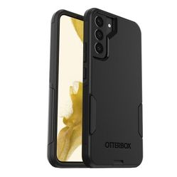 OtterBox Galaxy S22+ Commuter Series Case - BLACK, slim & tough, pocket-friendly, with port protection
