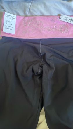 PINK bling foldover flare leggings