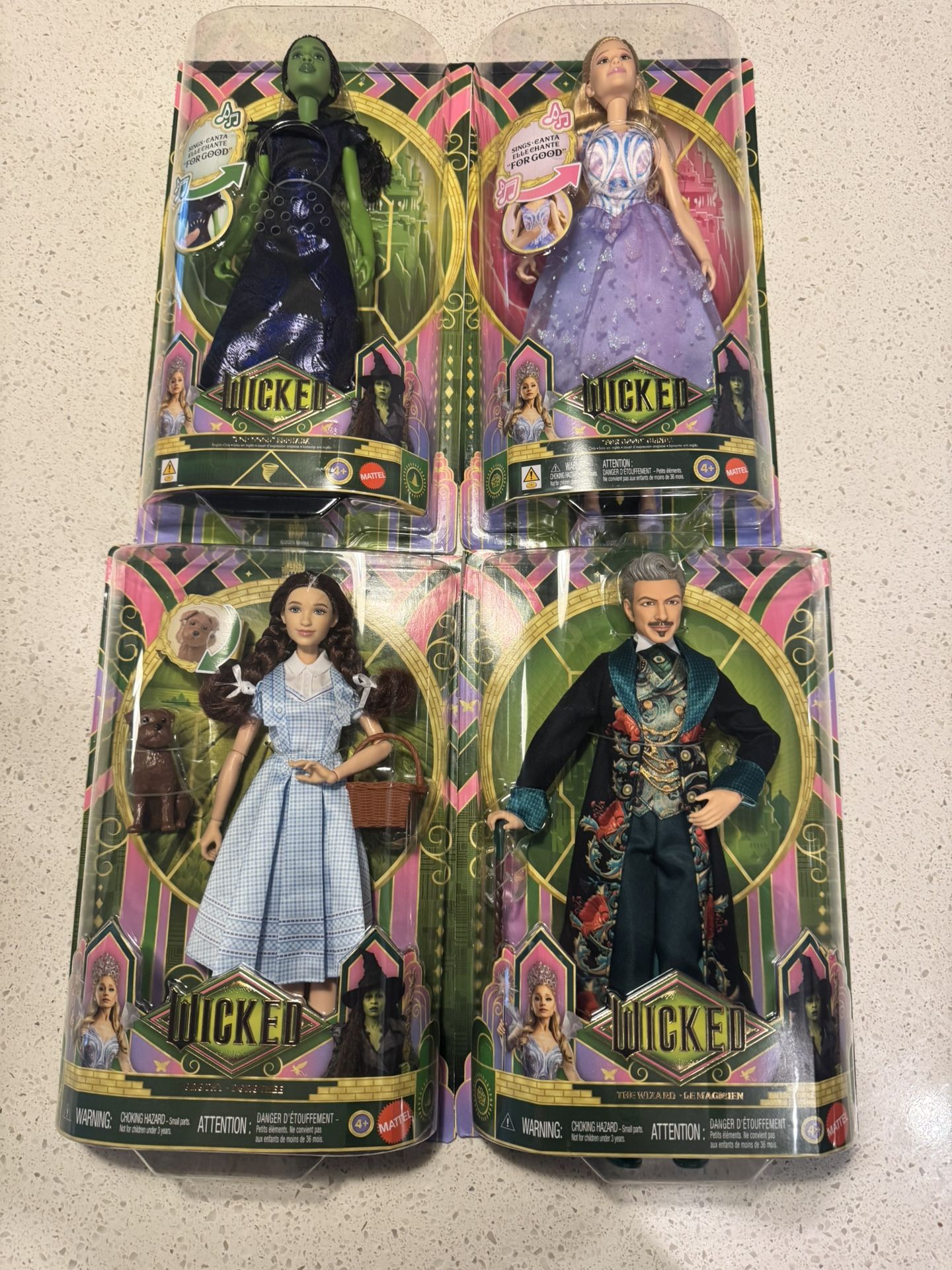 Wicked: for Good Dolls: Dorothy, The Wizard, & Singing For Good Elphaba/Glinda