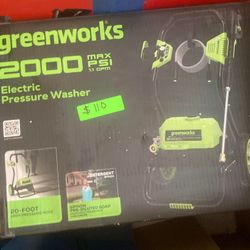 Greenworks 2000PSI Electric Pressure Washer