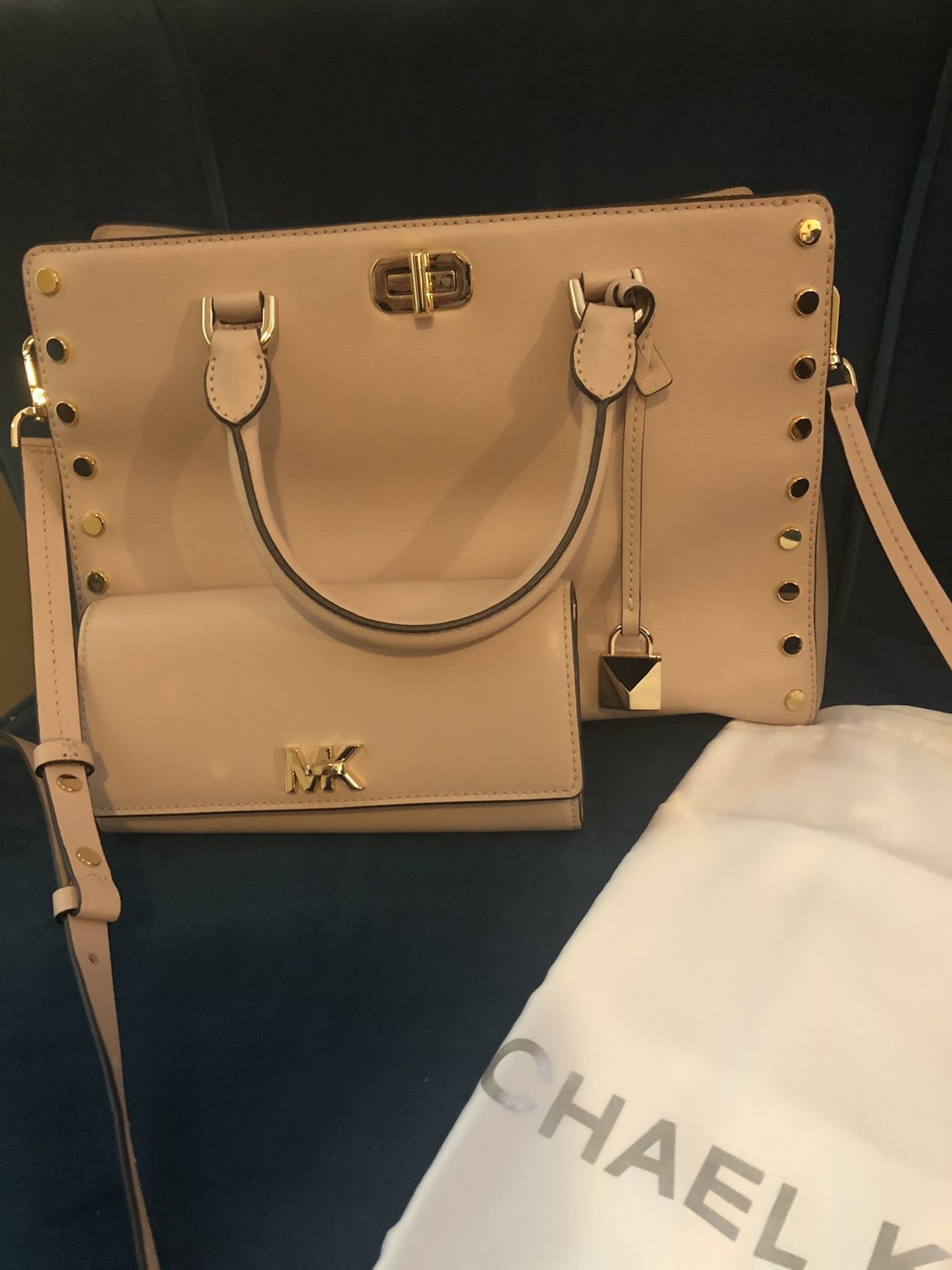 Michael Kors gold stud bag and wallet new,New Products : American Fashion Style Bags On Sale