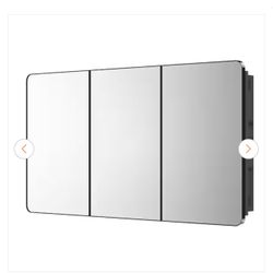 48 in. W x 31 in. H Rectangular Aluminum Medicine Cabinet with Mirror