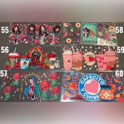 Hispanic UV DTF 16 oz Cup Wraps