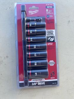 Milwaukee 3/8 socket set