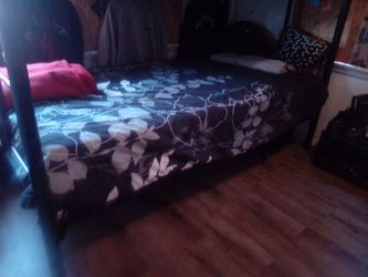 Black bed frame