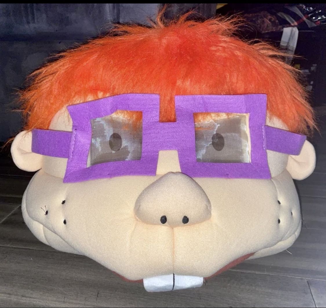 Halloween Costume - Rugrats Chuckie Nickelodeon adult mask/greeter head