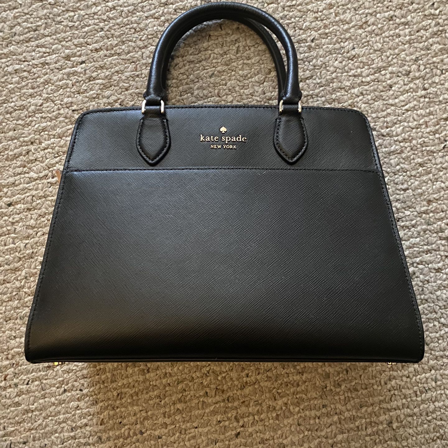 black kate spade madeline medium satchel handbag