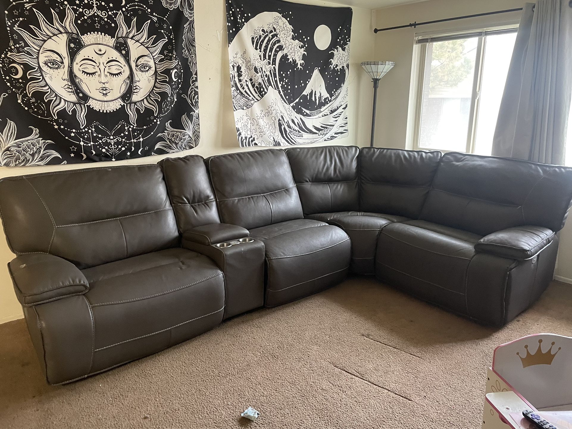 leather couch 