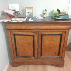 Antique Cabinet With Marble Top