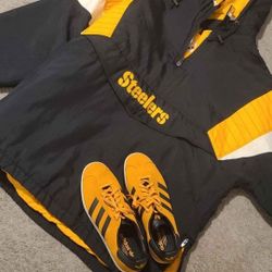 Steelers Coat And Shoes 