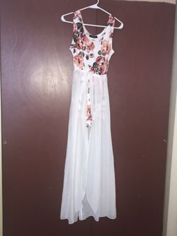 Beware Floral Jumper Dress