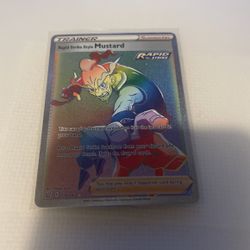 Pokémon Trainer Rapid Strike Style Mustard Rainbow 176/163