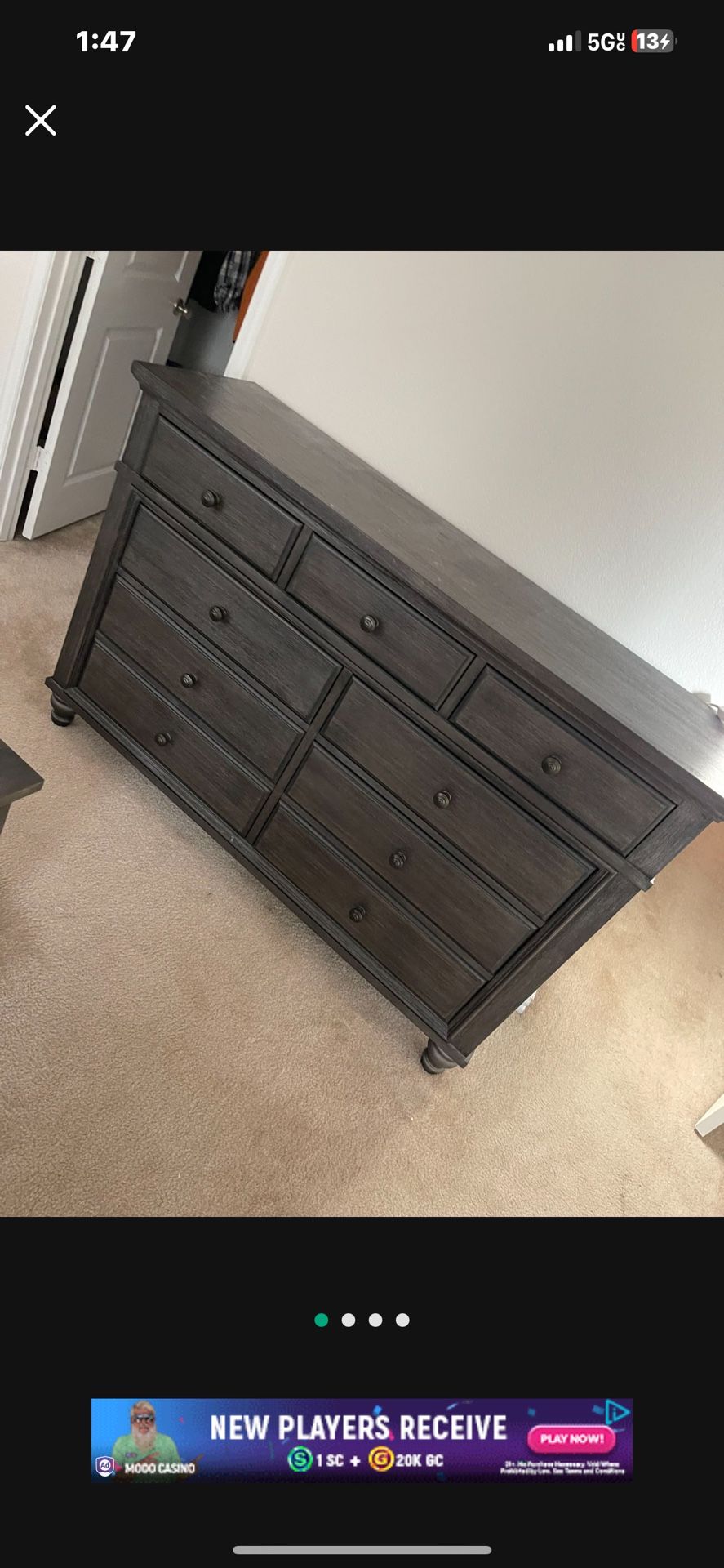 King Bed Frame & Dresser