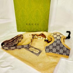 LUXERY DOG HARNESS WITH MATCHING LEASH 