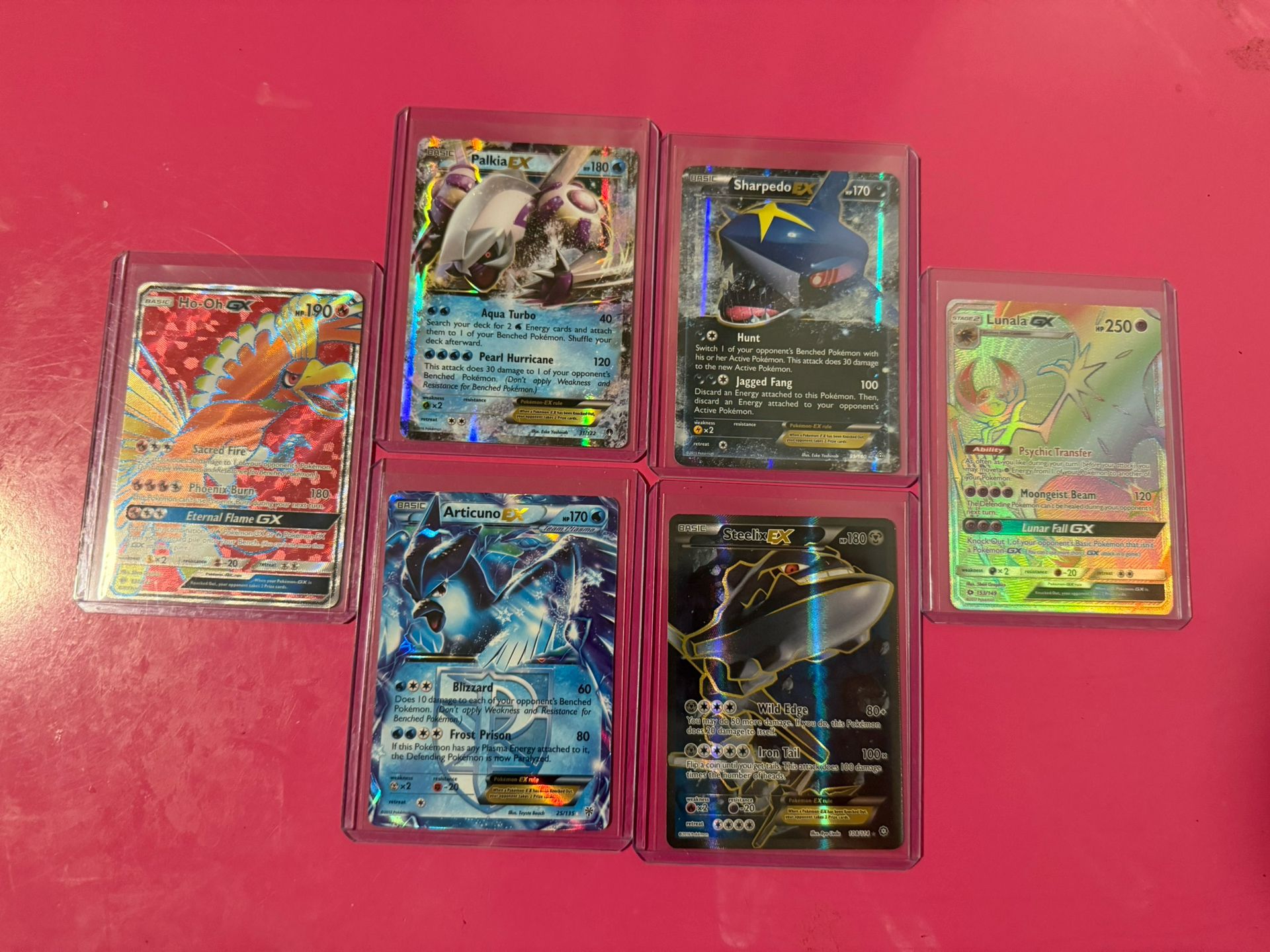 5 Ex & 2 Gx Pokemon Cards (Read Description)