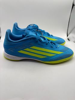 New adidas Men's Size 8.5 F50 League IN Indoor Soccer Shoes Cleats Blue
