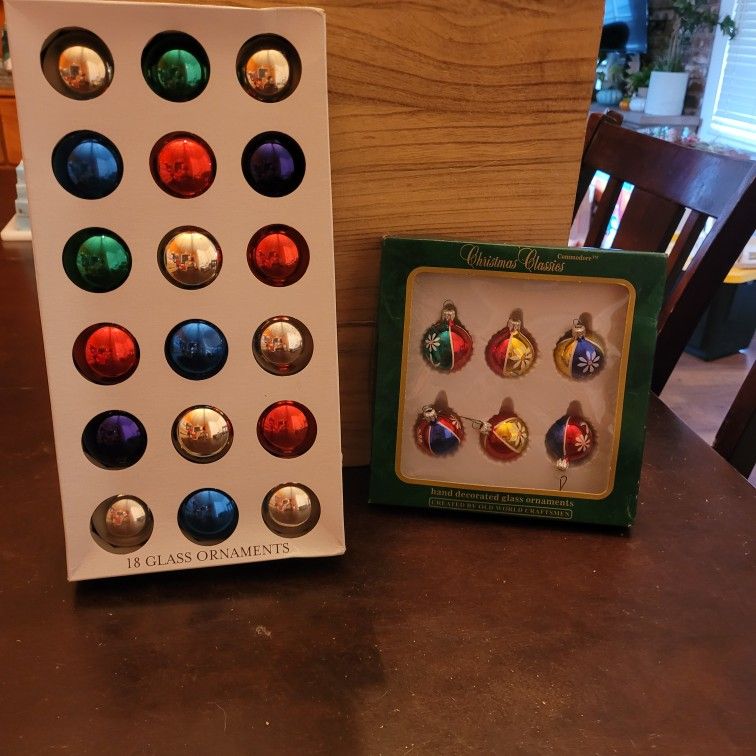 Vintage Glass Christmas Ornaments