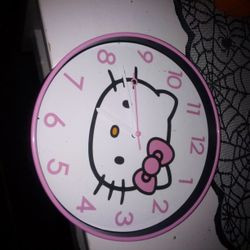 A Hello Kitty Clock 
