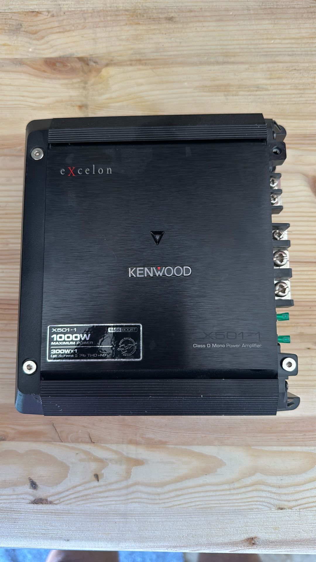 New Kenwood eXcelon X501-1 Car Amplifier 500W RMS Monoblock X-Series Compact Class D Image 1 of New Kenwood eXcelon X501-1 Car Amplifier 500W RMS Mon