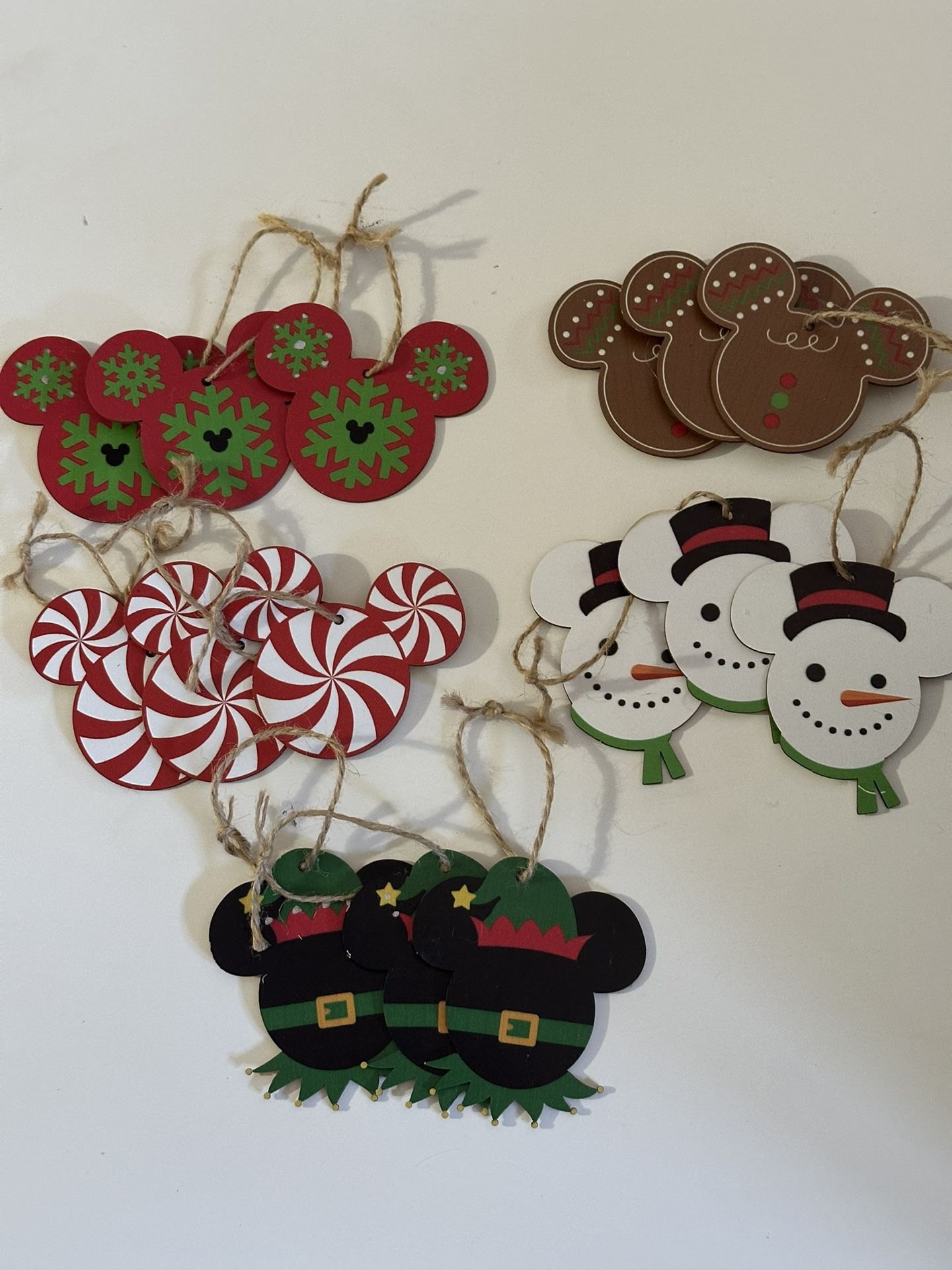 Disney Mickey Ears Wood Christmas Gift Tags (15)