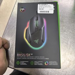 Brand new Razer basilisk v3 wired customizable gaming mouse