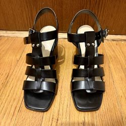 Black Causal Sandals 