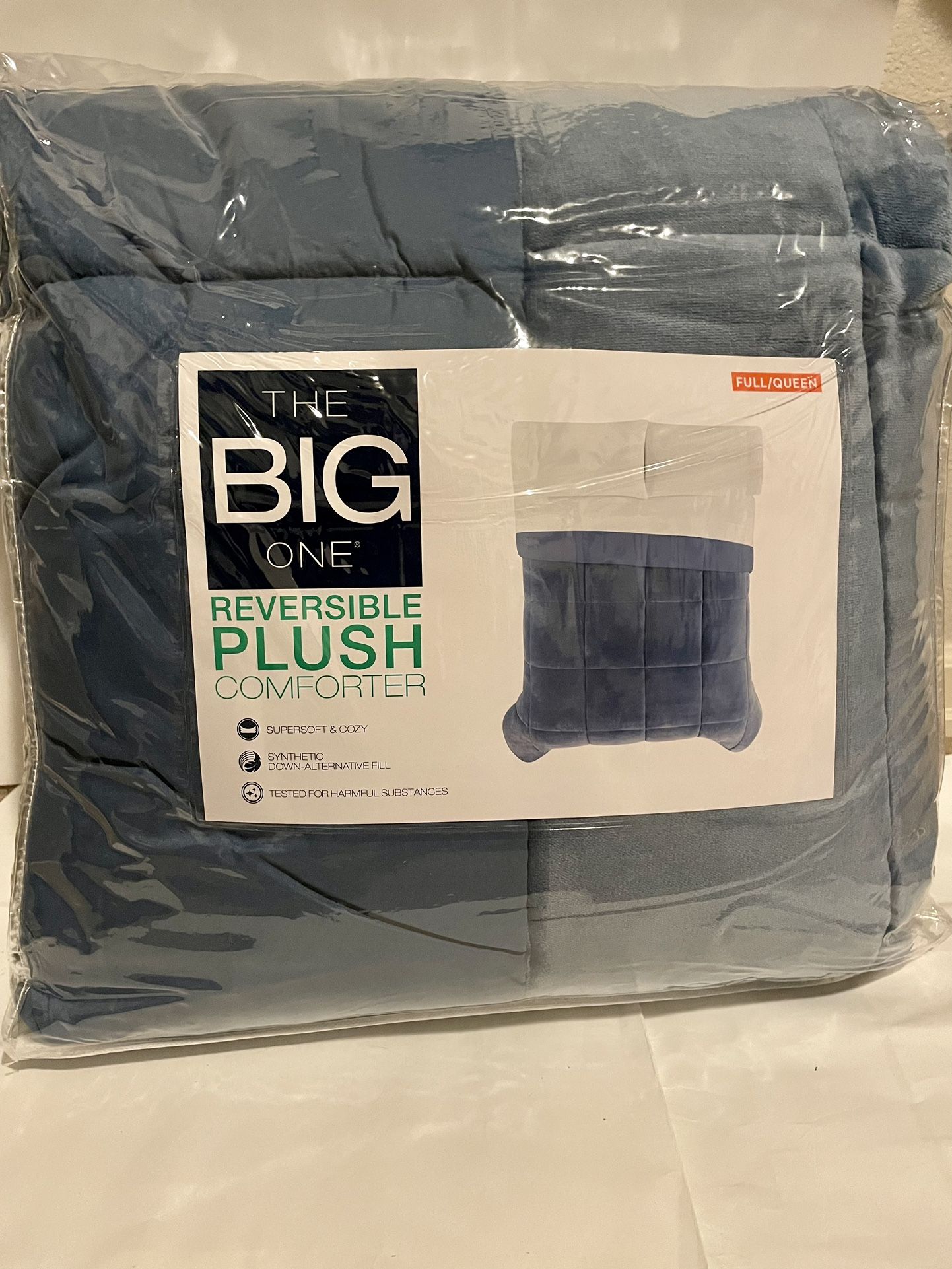 The Big One Reversible Down-Alternative Comforter Full/Queen New in Package