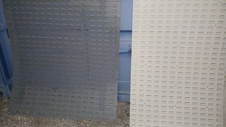 Louverd Wall Panels For Hanging Plastic Bins