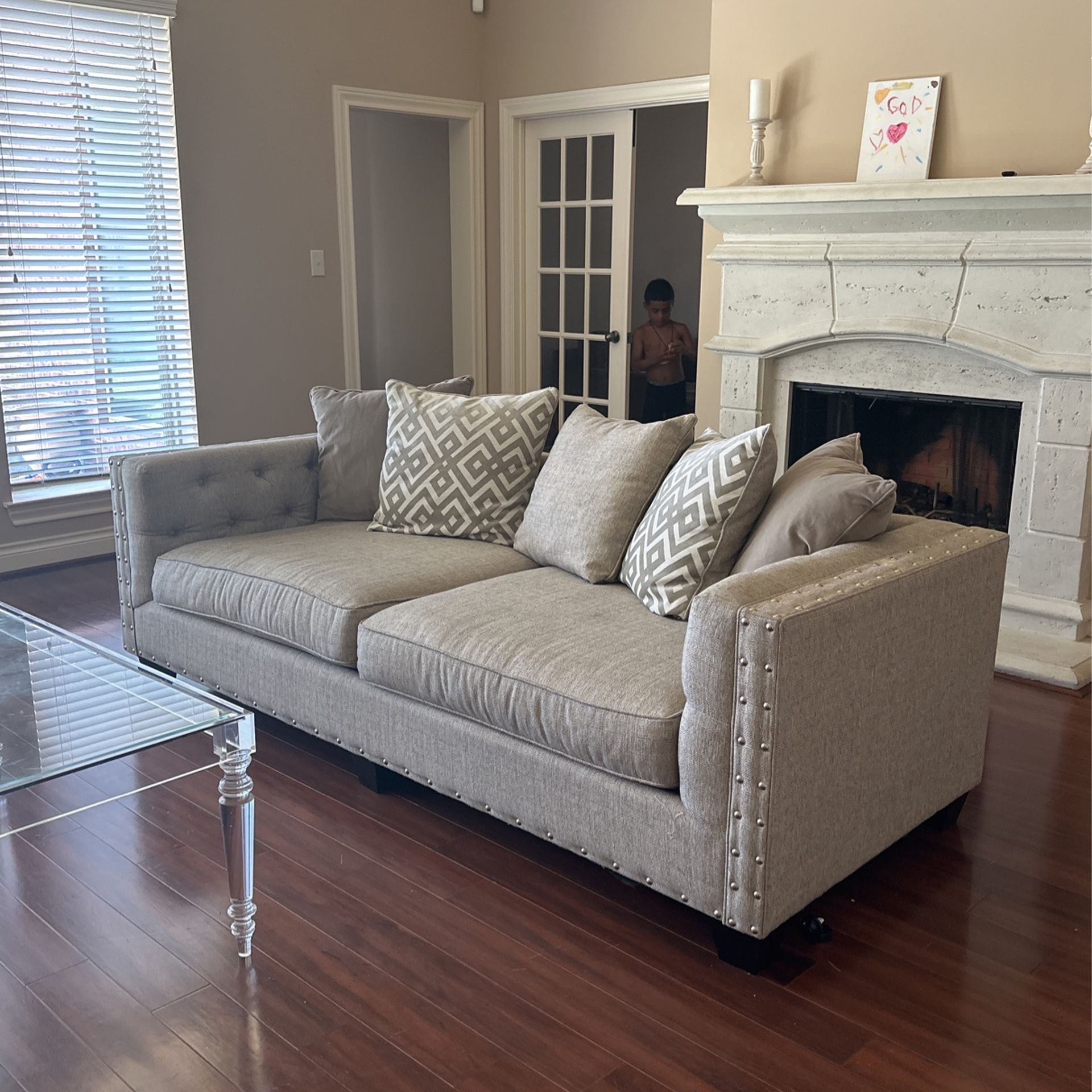 Modern, Grayish and white couches for Sale in Houston, TX OfferUp