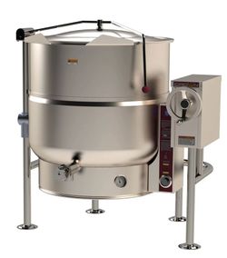 NEW 60 Gallon Crown Steam ELT-60 Steam Kettle Manual Tilt 2/3 Jacketed Electric #4366