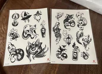 Halloween Temporary Tattoos 