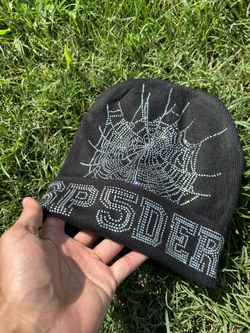 Rhinestone Sp5der Beanie OS