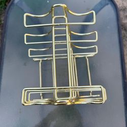 Gold Colored Storage Rack 