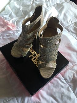 Charlotte Russe open-toe stilettos with box