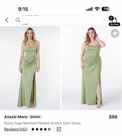 Dusty Sage stretch satin