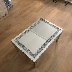 Silver Mirrored Coffee Table