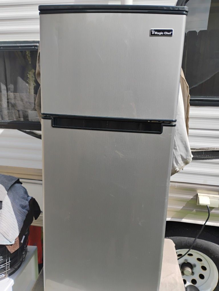 Magic Chef Stainless Steel Fridge
