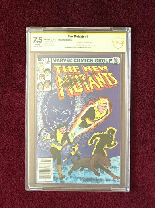 The New Mutants #1 signed and graded comic book