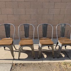 Carlisle metal dining 2024 chair