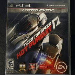 Need 4 Speed- HOT PURSUIT- Limited Edition-PS3 Video Game  Clean Disc CIB