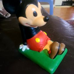 Rare vintage Disney Mickey Mouse ceramic  bookend.