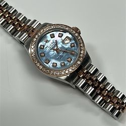 Rolex Pearl Diamond Rose Gold 26mm Full Set Buy Sale Trade Silver 10k 14k 18k Watches 