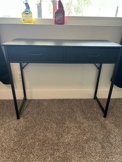 Black desk