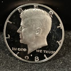 1981 S Gem Proof Kennedy Half Dollar With A Extreme Came 195
