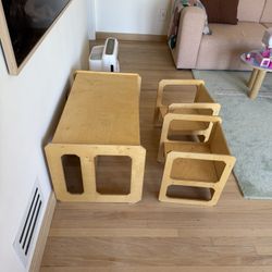 Modern Kids Table Desk And Chairs
